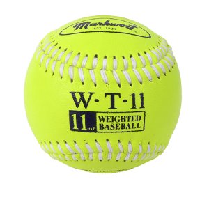 [Markwort] 마크워트 프로 Weighted Leather Baseball 트레이닝용 웨이트 볼 11온스 옐로우형광